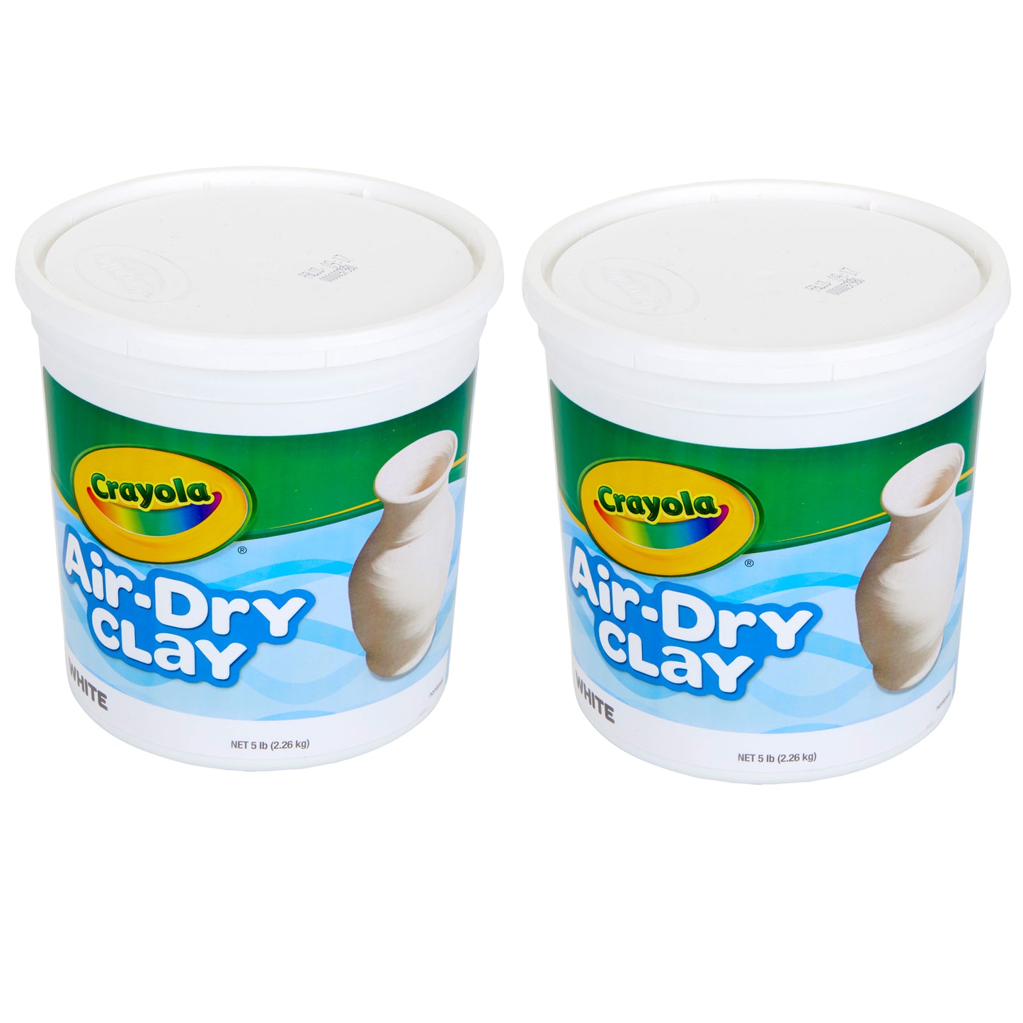 Crayola® Air-Dry Clay, White - 5 lb per pack, 2 packs