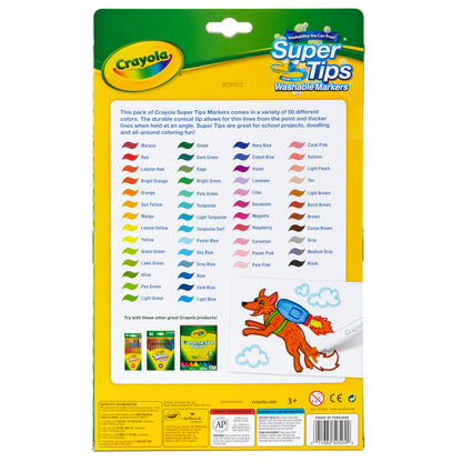 Crayola® Washable Super Tips with Silly Scents 50 ct. per box, Set of 2 boxes