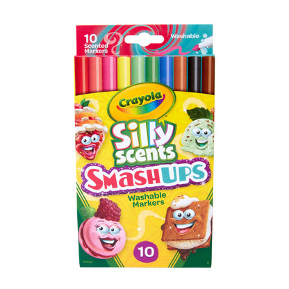 Silly Scents™ Smash Ups Slim Washable Scented Markers, 10 Per Pack, 6 Packs