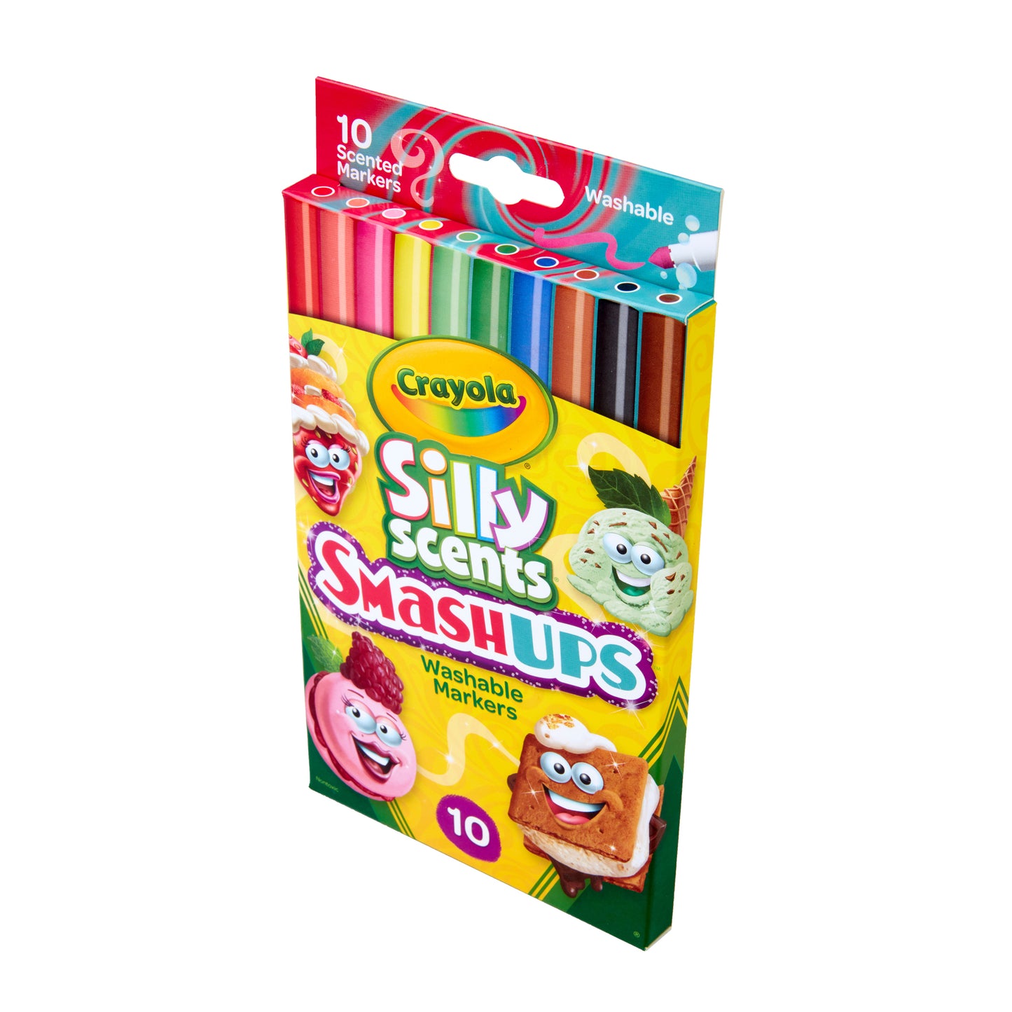 Silly Scents™ Smash Ups Slim Washable Scented Markers, 10 Per Pack, 6 Packs