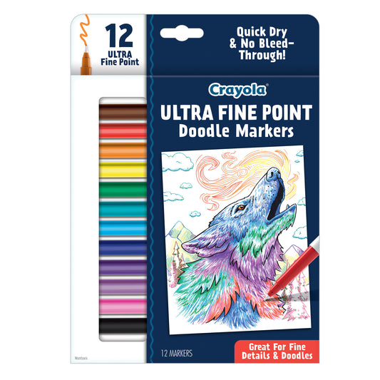 Doodle & Draw Ultra Fine Point Doodle Marker, 12 Count