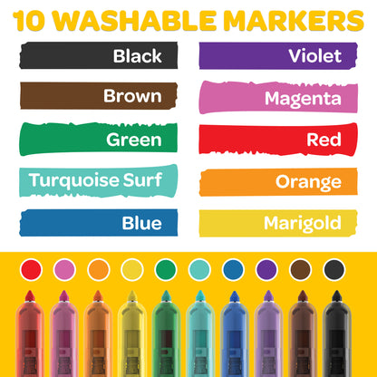 Crayola 10 Ct Washable CLICKS Retractable Markers™