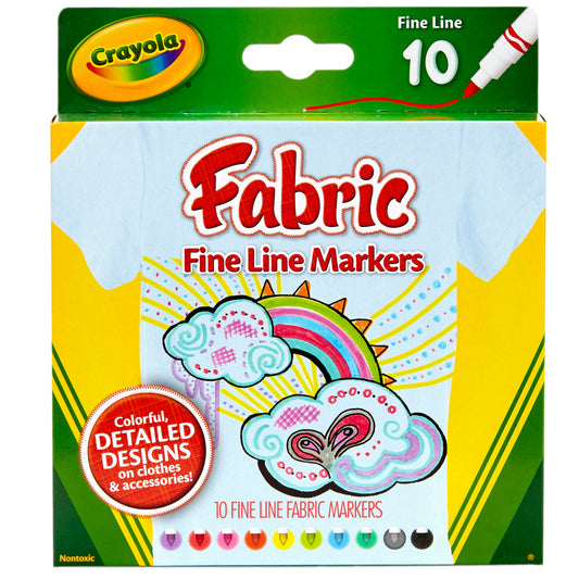 Fabric Markers, Fine Line, 10 Count