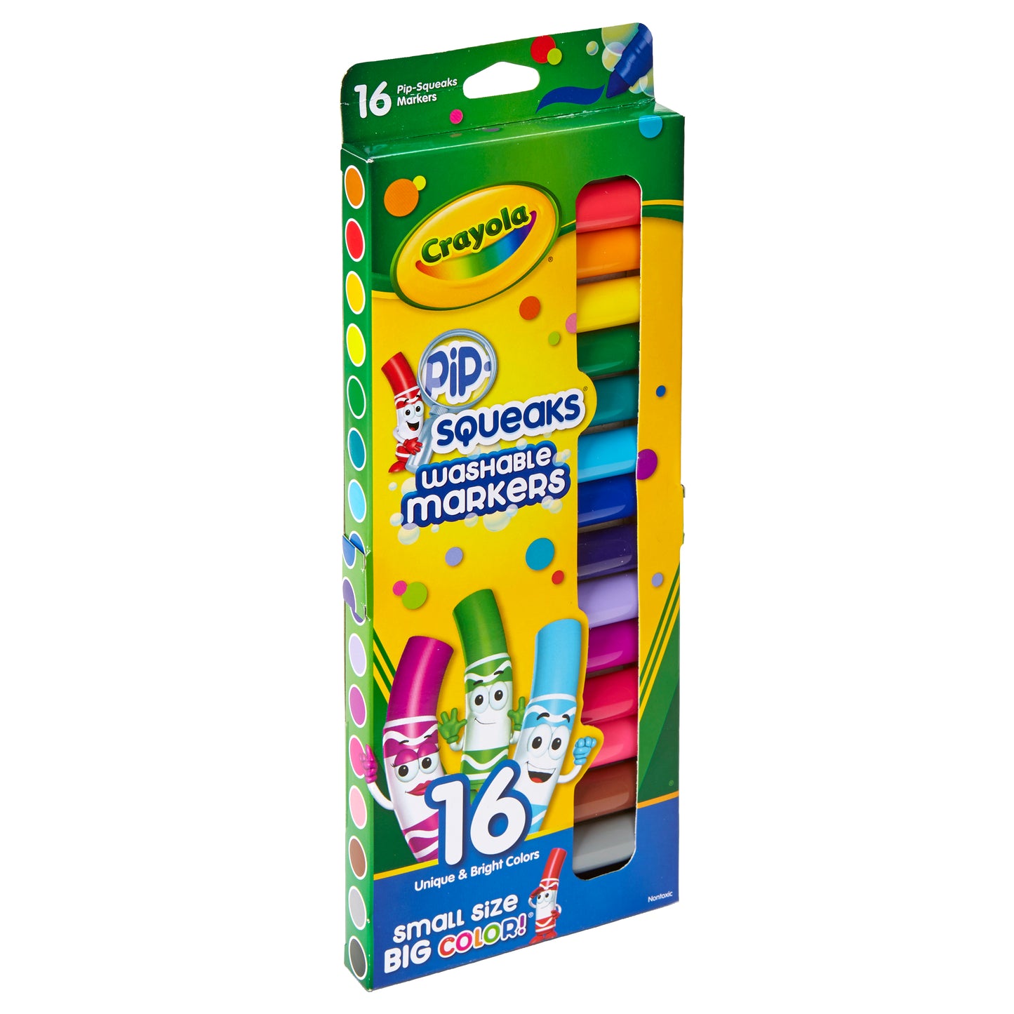 Crayola® Pip-Squeaks™ Markers, Conical Tip, 16 Per Box, 4 Boxes