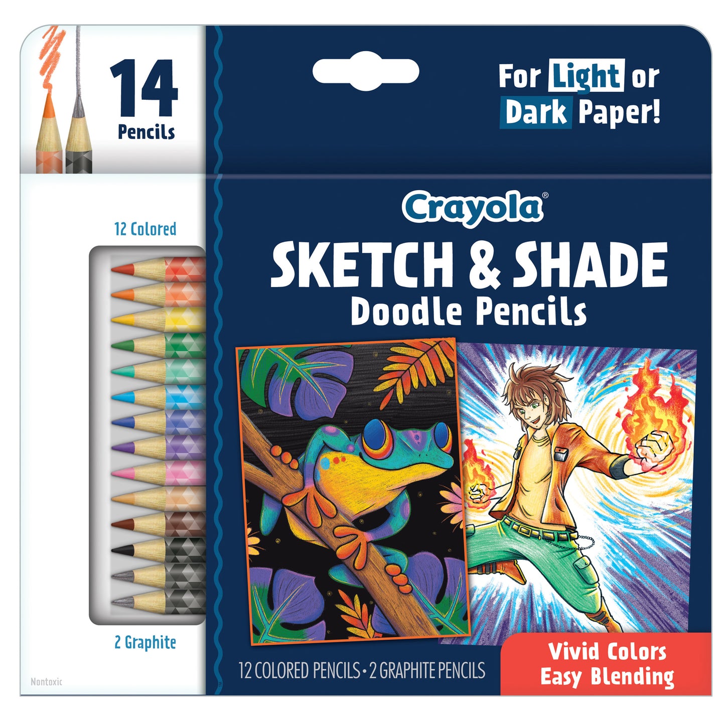 Doodle & Draw Sketch & Shade Doodle Pencil 14 Count