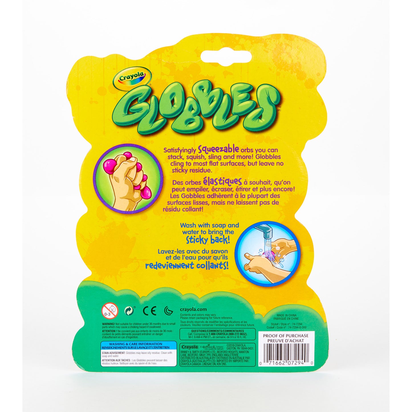 Globbles Fidget Toy, 6 Per Pack, 3 Packs