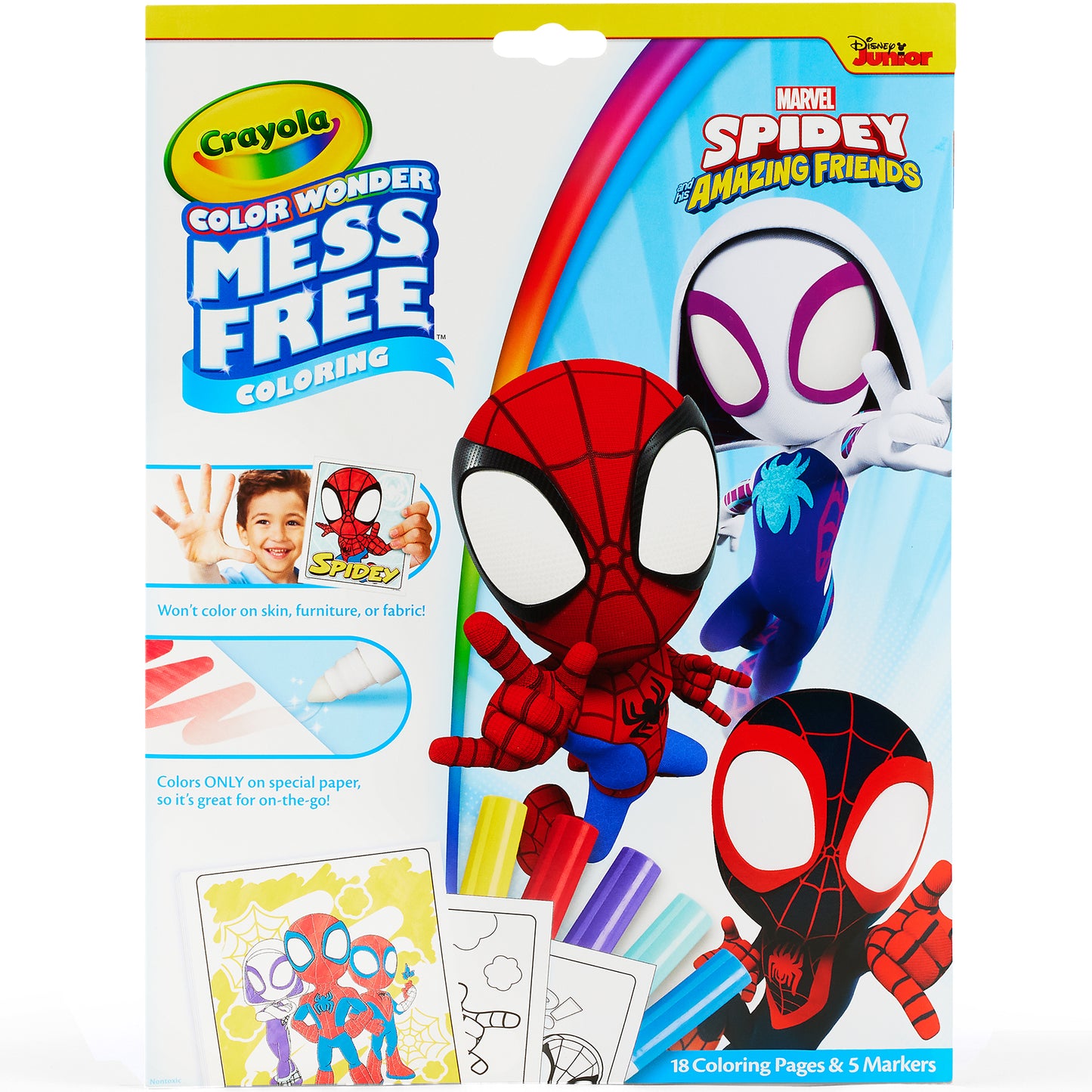 Color Wonder® Coloring Pad & Markers, Spidey and His Amazing Friends, 2 Sets