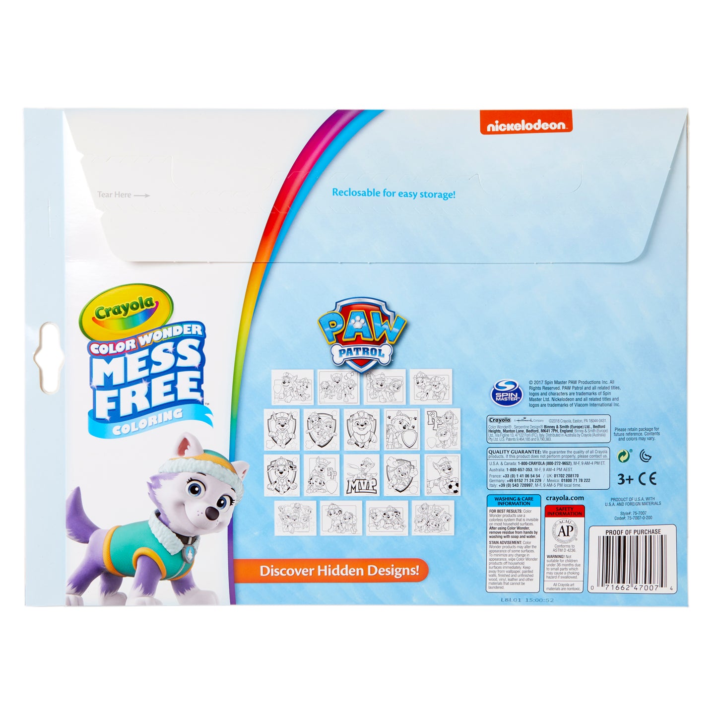 Color Wonder Mess Free Coloring Pad & Markers, Paw Patrol, 2 Sets