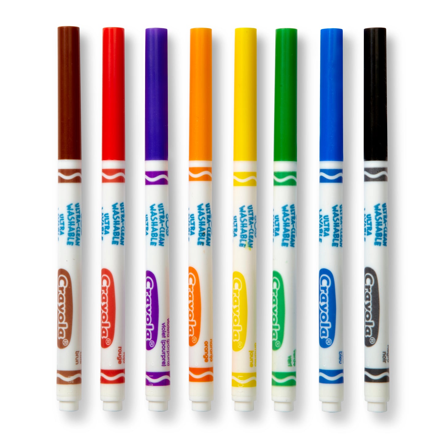 Crayola® Washable Formula Markers, Fine tip, 8 Classic Colors per box, Set of 6 boxes