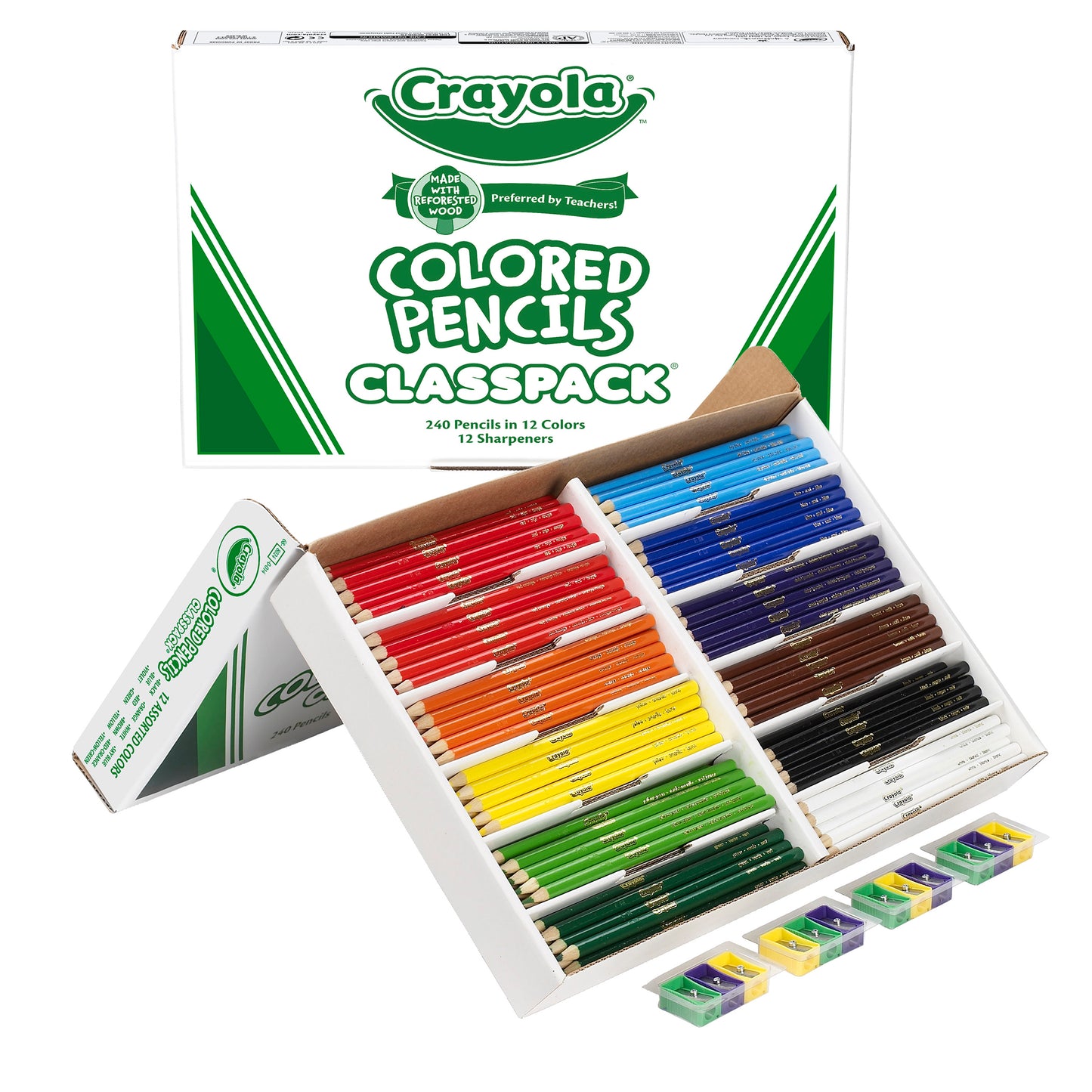 Colored Pencil Classpack®, 12 Colors, 240 Count