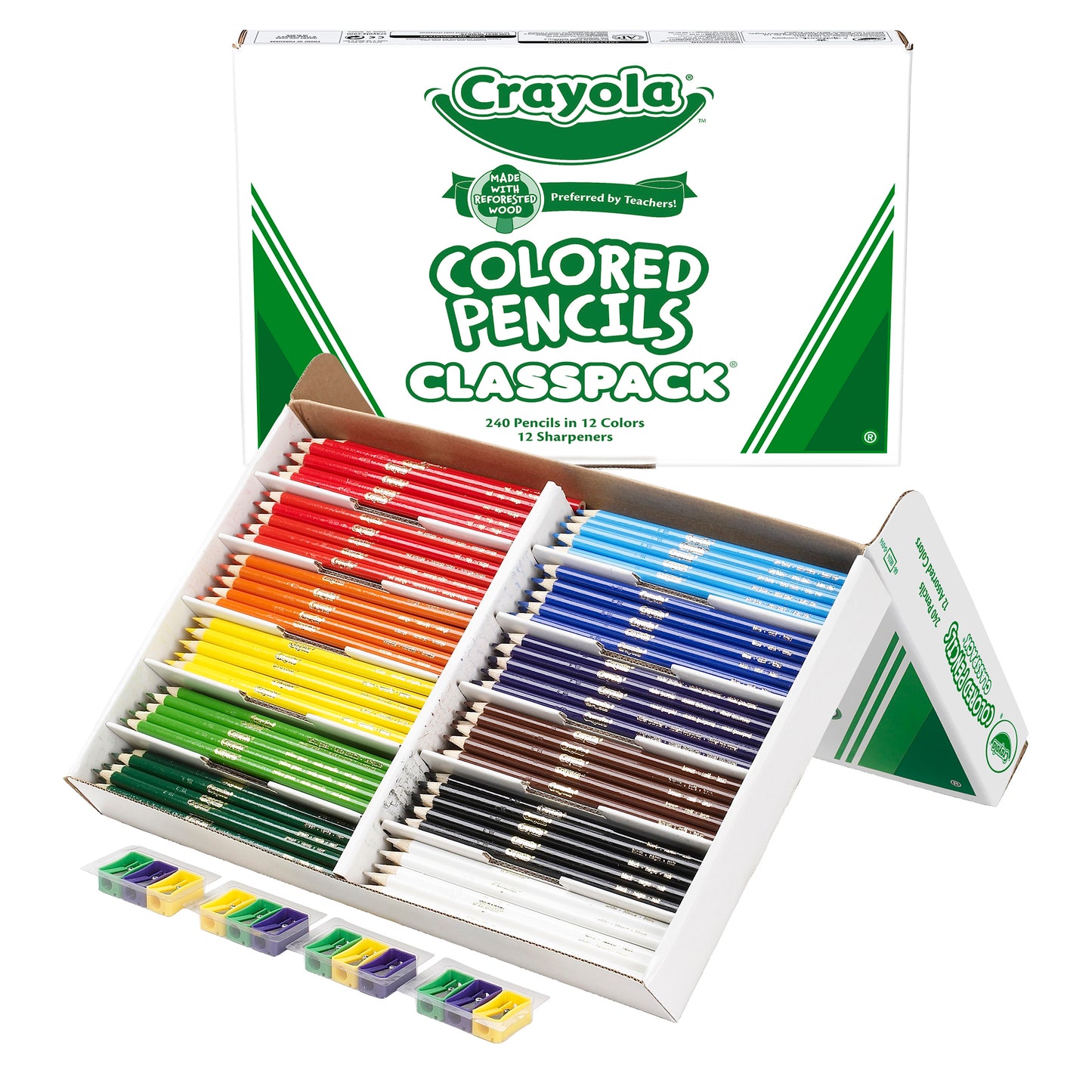 Colored Pencil Classpack®, 12 Colors, 240 Count