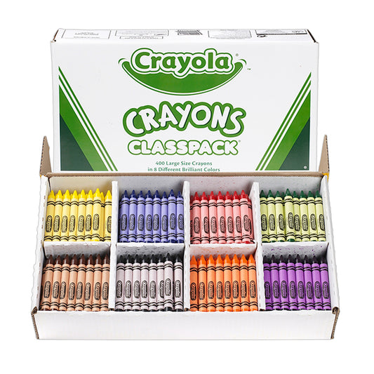 Crayon Classpack®, Large Size, 8 Colors, 400 Count