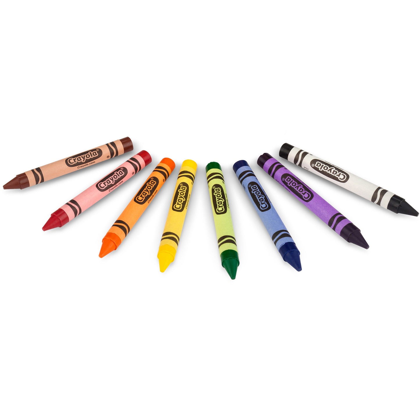 Large Crayons, Tuck Box, 8 Colors Per Box, 12 Boxes