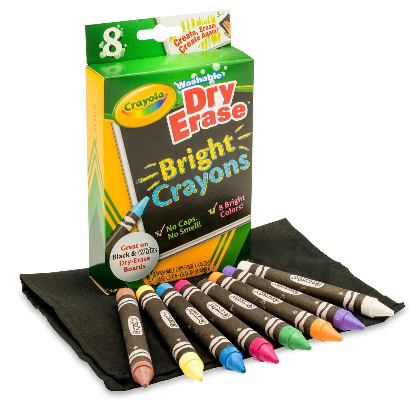 Crayola® Dry Erase Washable Crayons, Bright Colors, 8/box, Set of 6 boxes