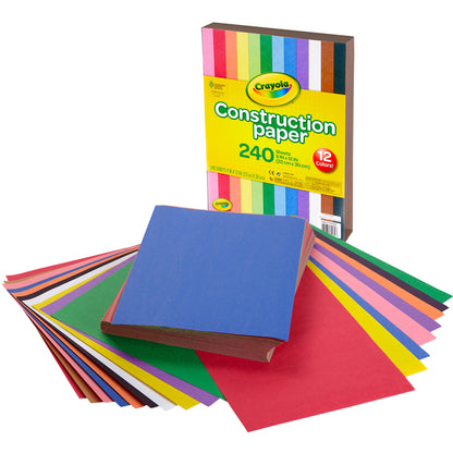 Construction Paper, 240 Sheets Per Pack, 3 Packs