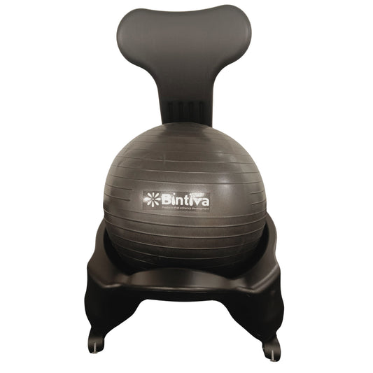 Stability Ball Chair, Adult, Black/Black