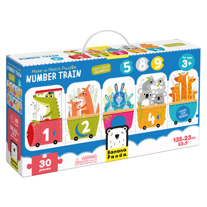 Make-a-Match Puzzle Number Train, Age 3+