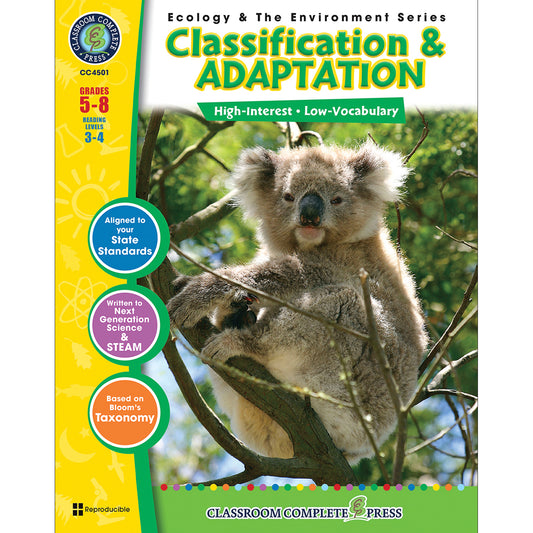 (3 EA) ECOLOGY & THE ENVIRONMENT SERIES CLASSIFICATION & ADAPTATION