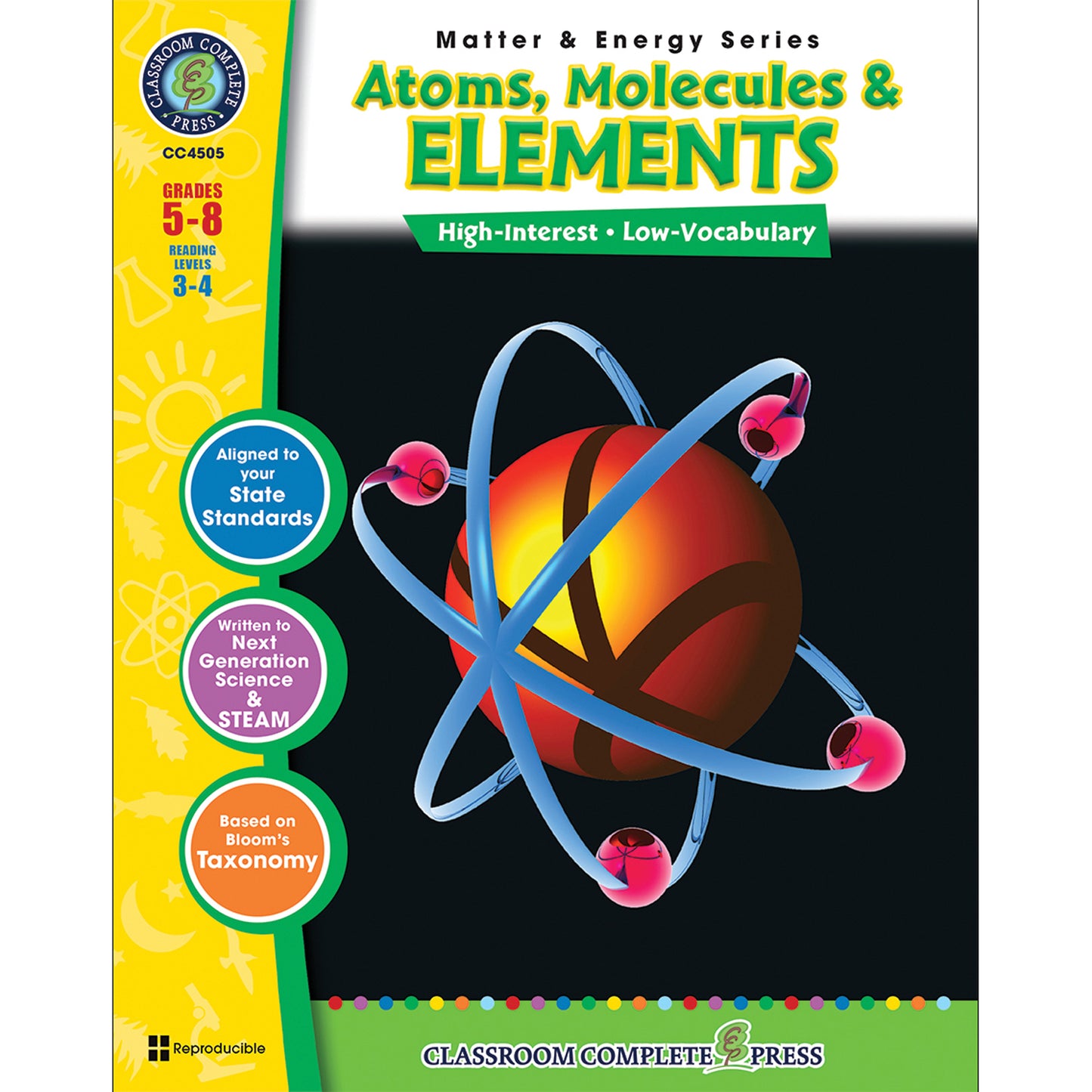 (3 EA) MATTER & ENERGY SERIES ATOMS MOLECULES & ELEMENTS