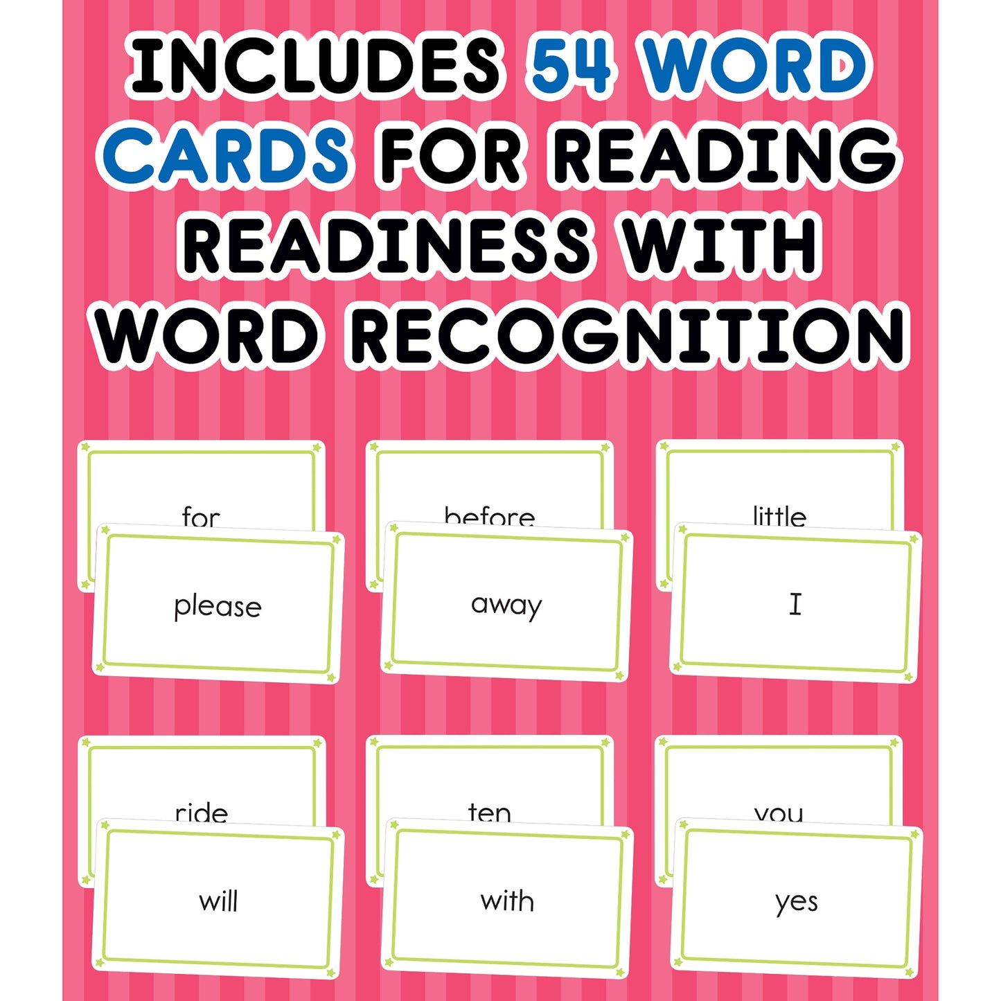 Sight Words Flash Cards, 54 Cards