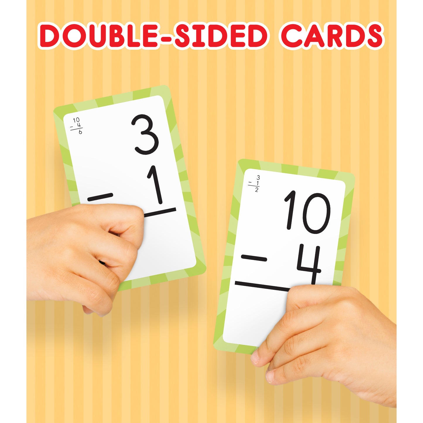 Subtraction 0 to 12 Flash Cards, 54 Cards