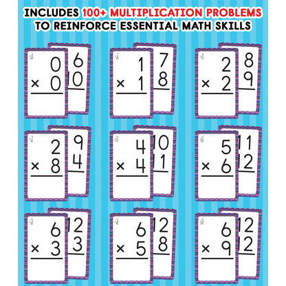 Multiplication 0 to 12 Flash Cards, 54 Cards