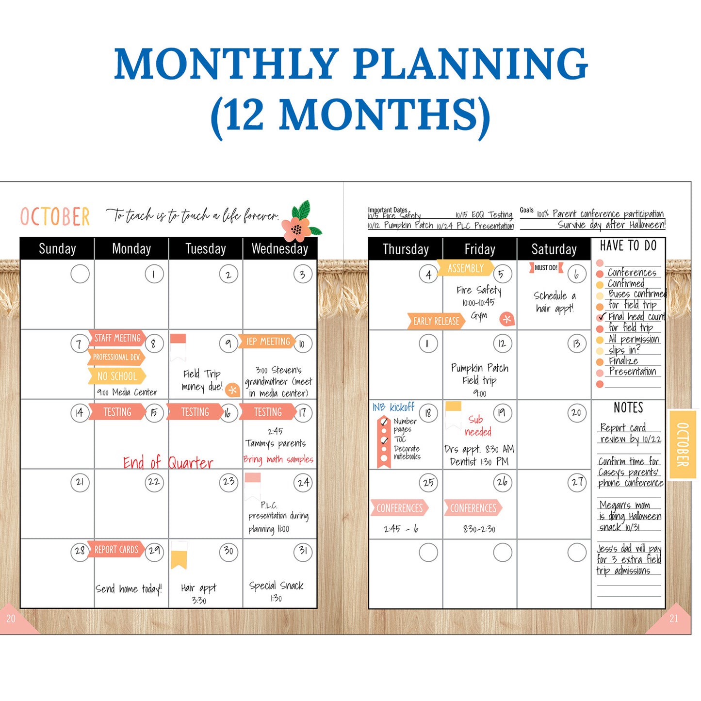 Simply Safari Teacher Planner