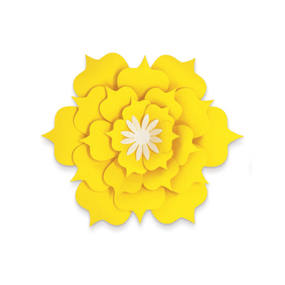 Creatively Inspired Orange, Yellow, Pink Flowers Dimensional Accent