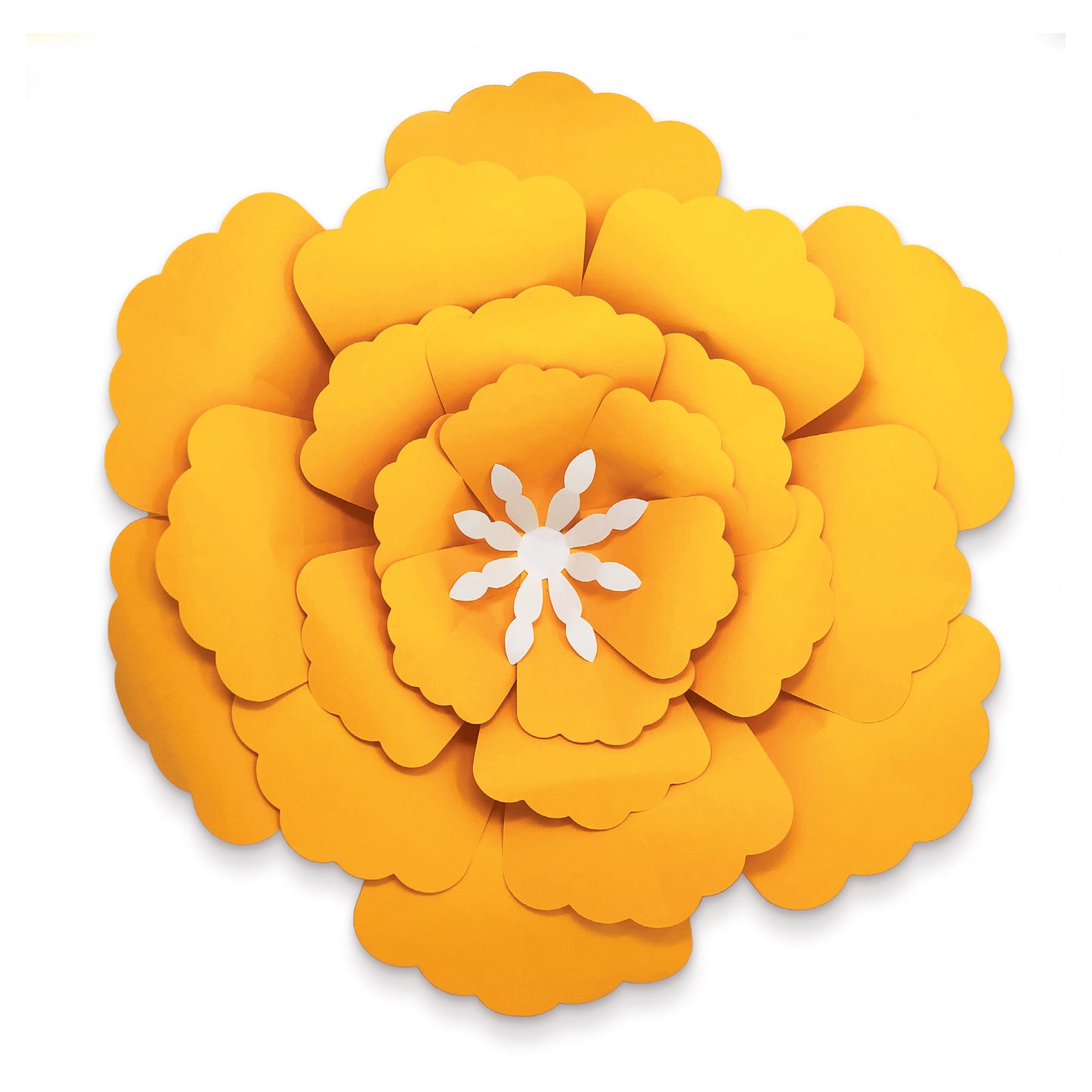 Creatively Inspired Orange, Yellow, Pink Flowers Dimensional Accent