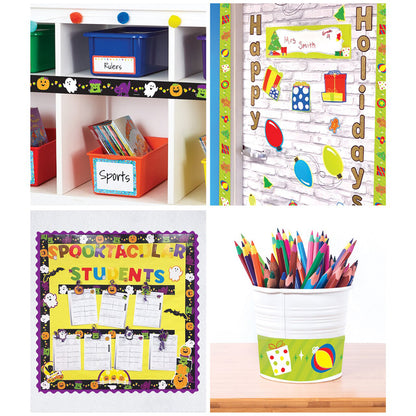 Halloween/Holiday Two-Sided Straight Borders, 36 Feet