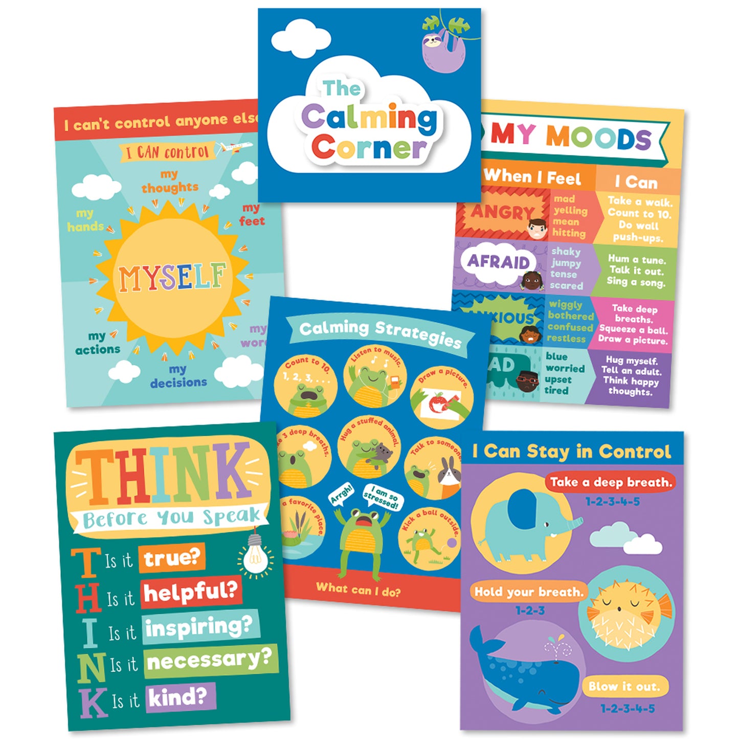 Calming Strategies Bulletin Board Set, 2 Sets