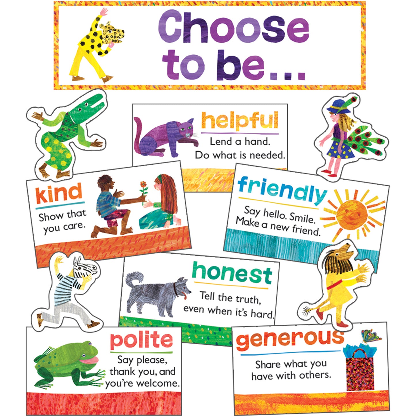 World of Eric Carle™ Positive Character Traits Mini Bulletin Board Set, 3 Sets