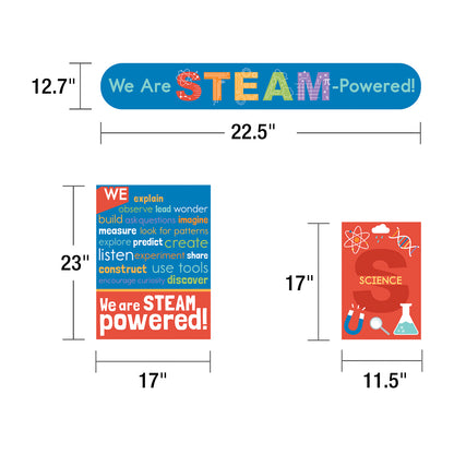 STEAM Bulletin Board Set, 22 Pieces