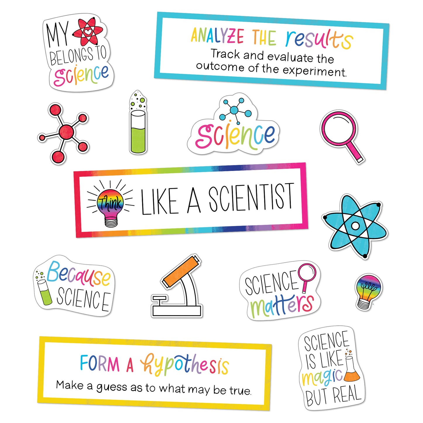 Light Bulb Moments Think Like a Scientist Mini Bulletin Board Set