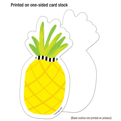 Simply Stylish Tropical Pineapple Cut-Outs, Pack of 36