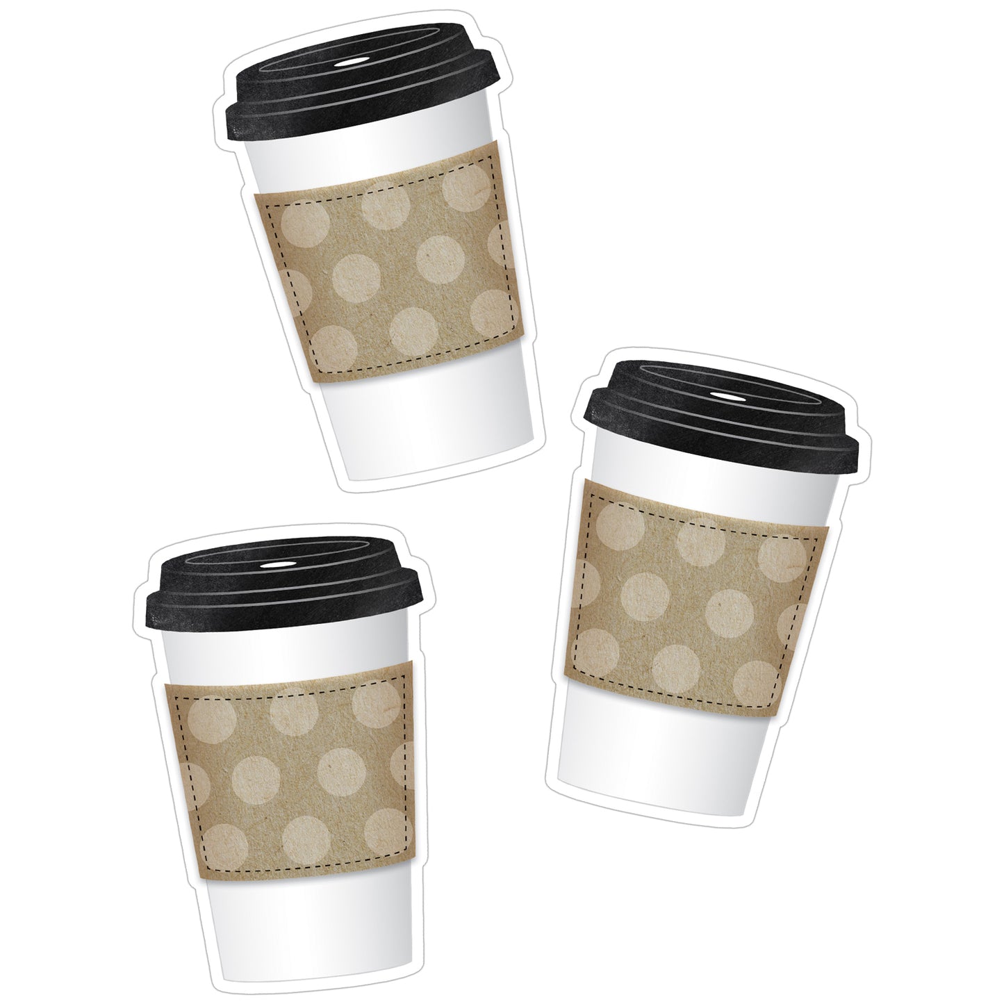 Industrial Cafe To-Go Cup Cut-Outs, Pack of 36