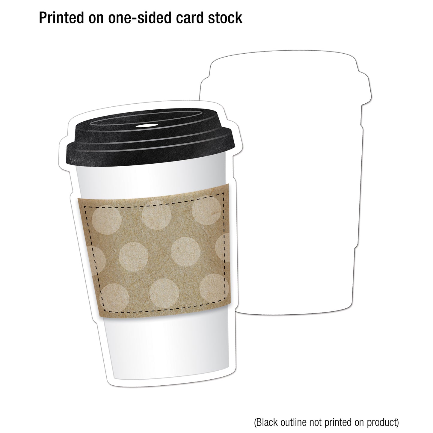 Industrial Cafe To-Go Cup Cut-Outs, Pack of 36