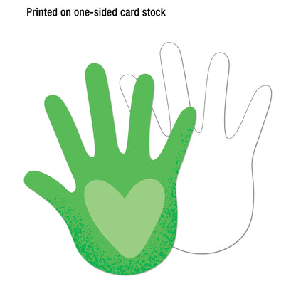 One World Hands with Hearts Cut-Outs, Pack of 36