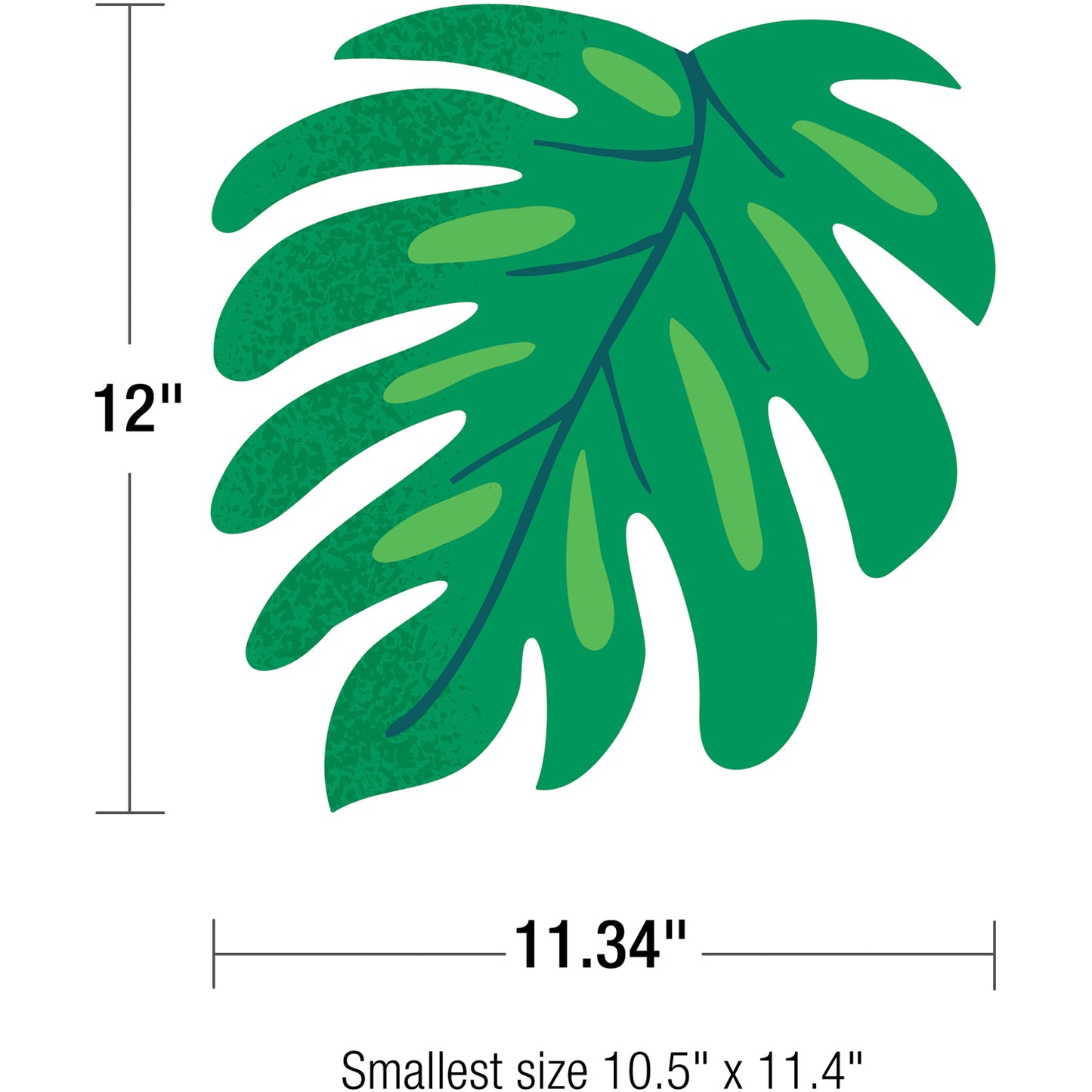 One World Tropical Leaves Extra Large Cut-Outs, Pack of 12