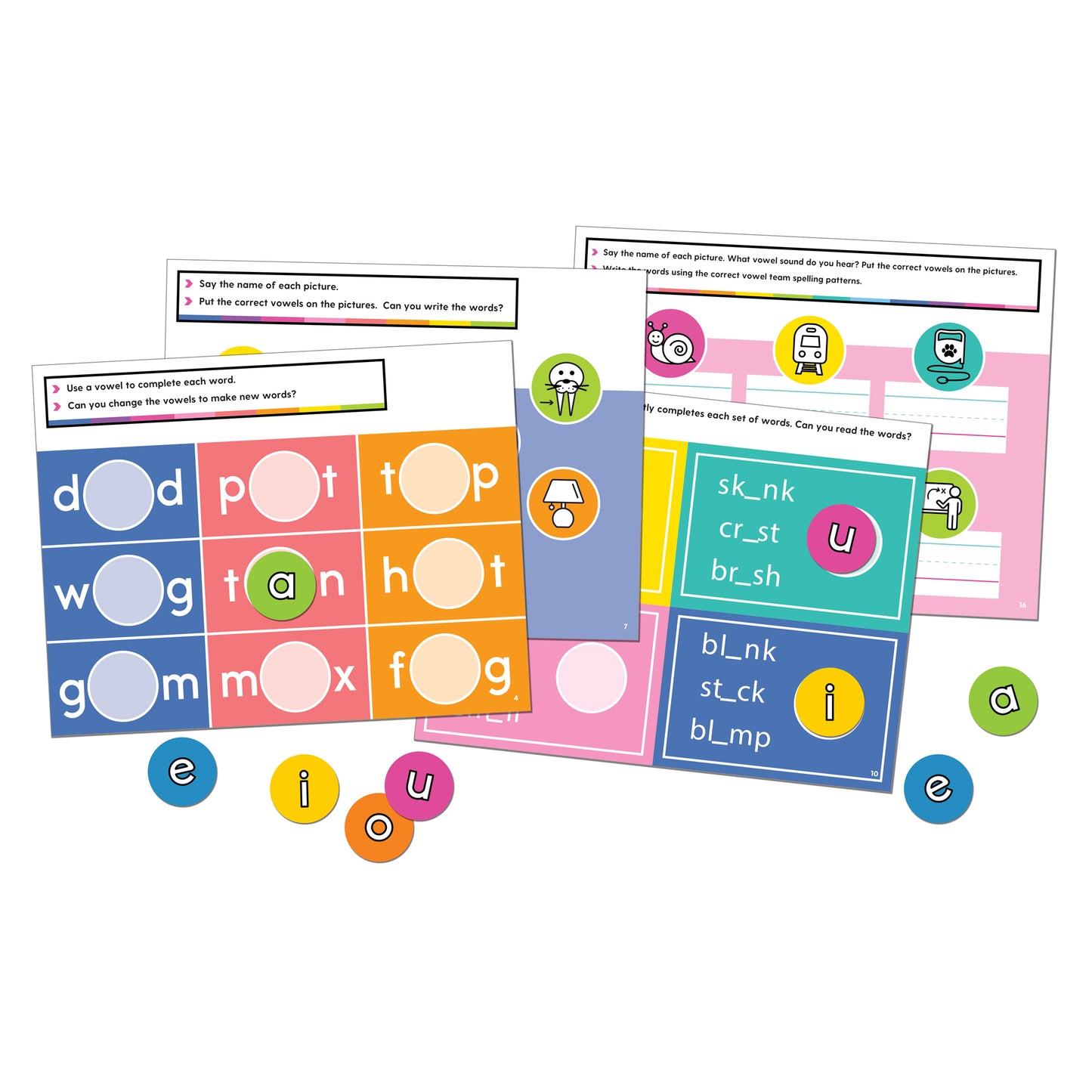 Edu-Clings Silicone Center: Vowels