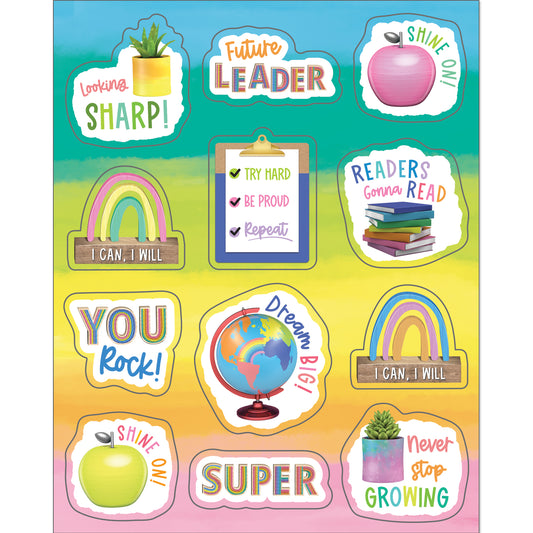 Creatively Inspired Motivators Shape Stickers, Pack of 72