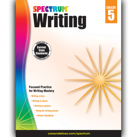 Writing Workbook, Grade 5, Paperback, Pack of 2