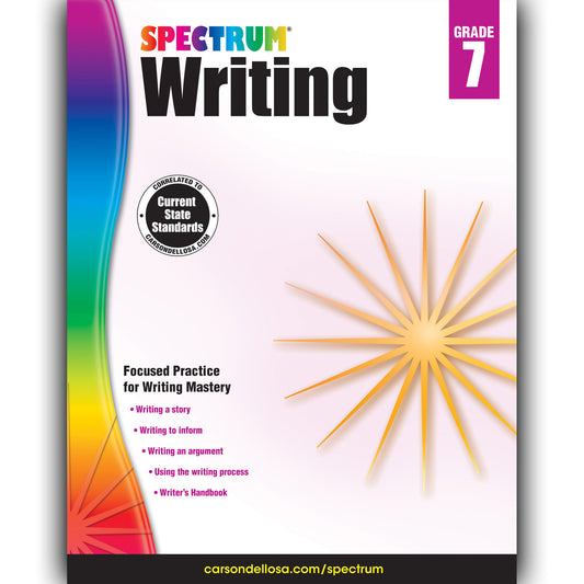 Writing Workbook, Grade 7, Paperback, Pack of 2