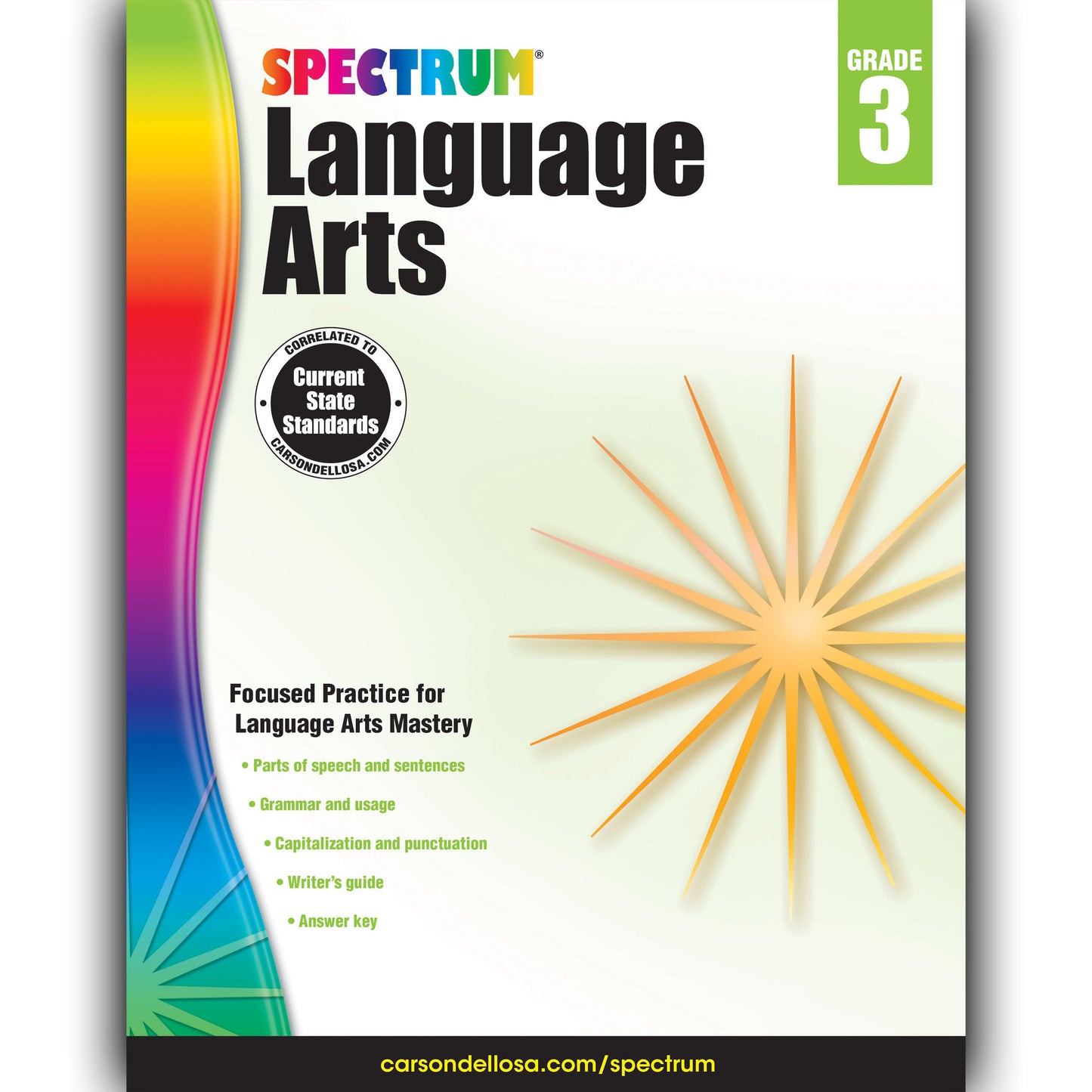 Language Arts Workbook, Grade 3, Paperback