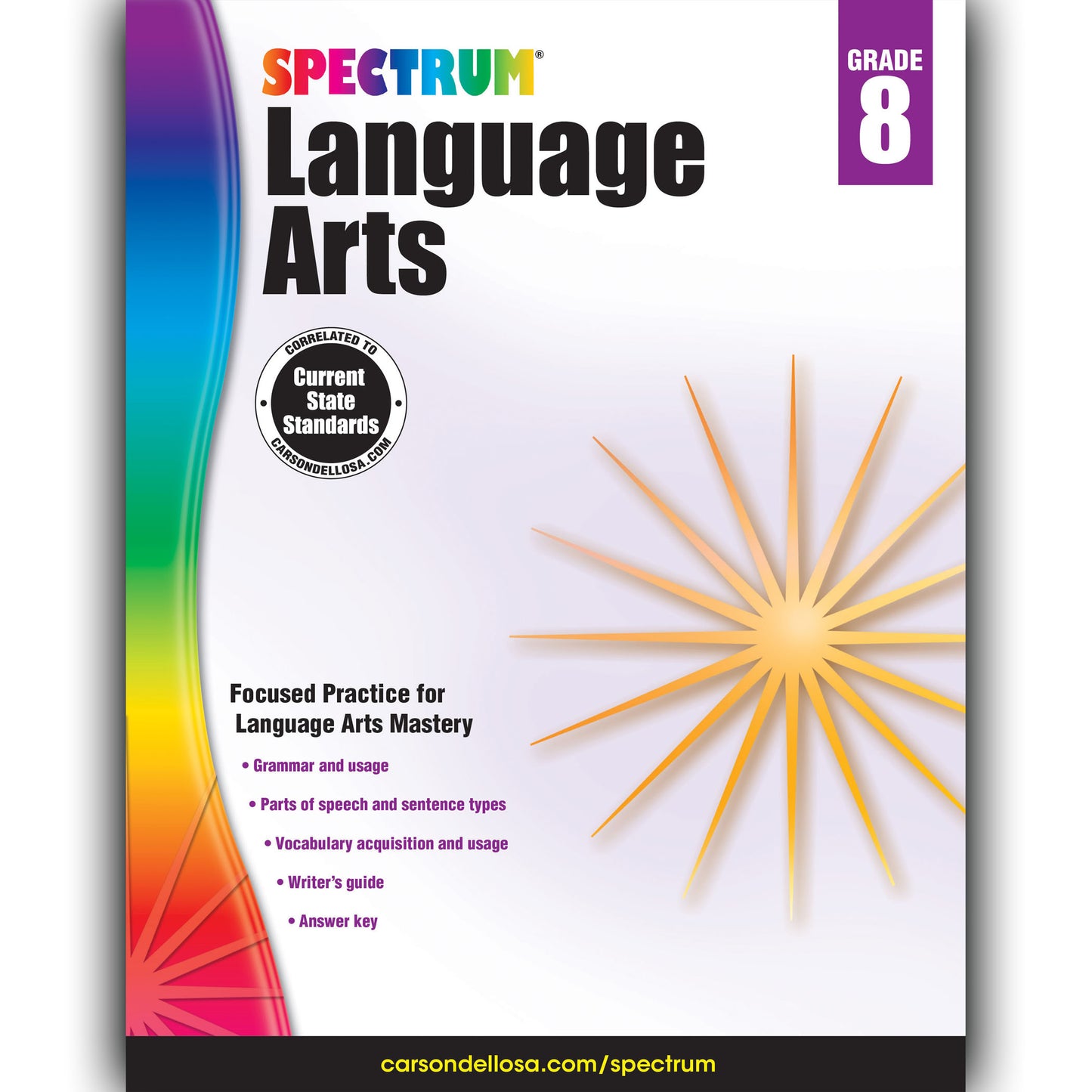 Language Arts Workbook, Grade 8, Paperback