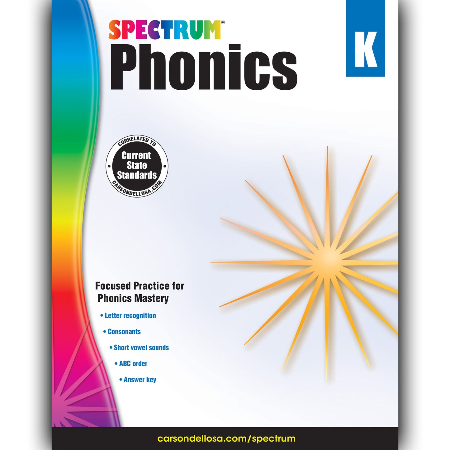 Phonics Workbook, Grade K, Paperback