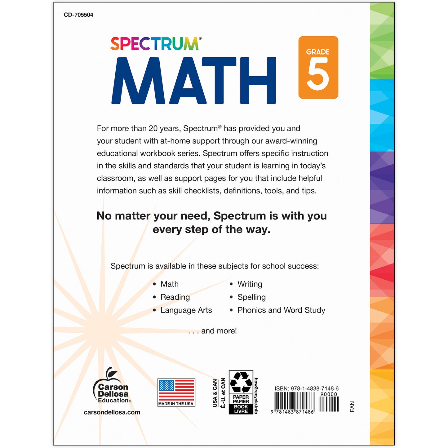 Spectrum Gr 5 Math Workbook
