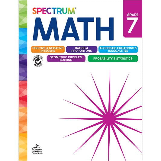 Spectrum Gr 7 Math Workbook