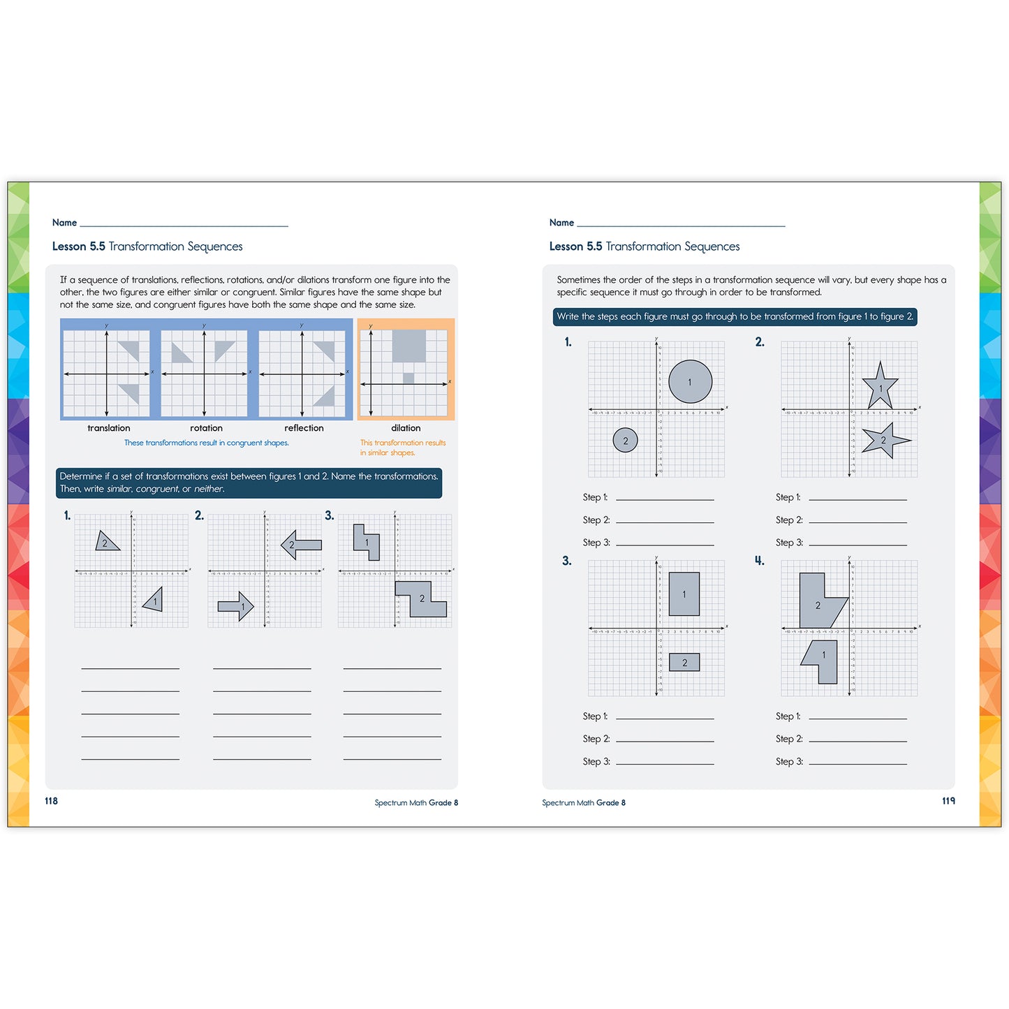 Spectrum Gr 8 Math Workbook