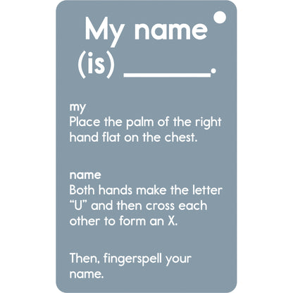 Sign Language Flash Cards